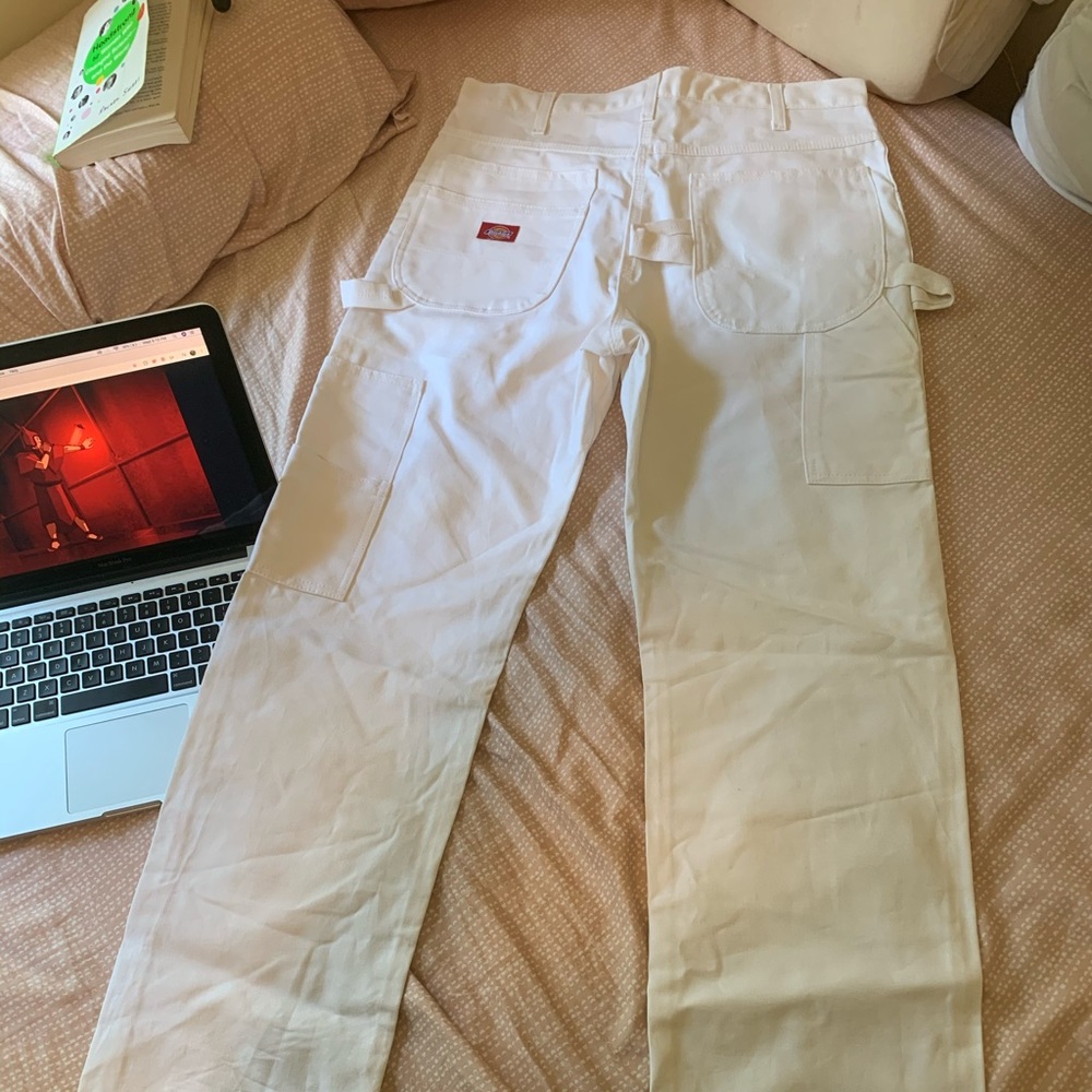 Never worn, white Dickies painter carpenter pants